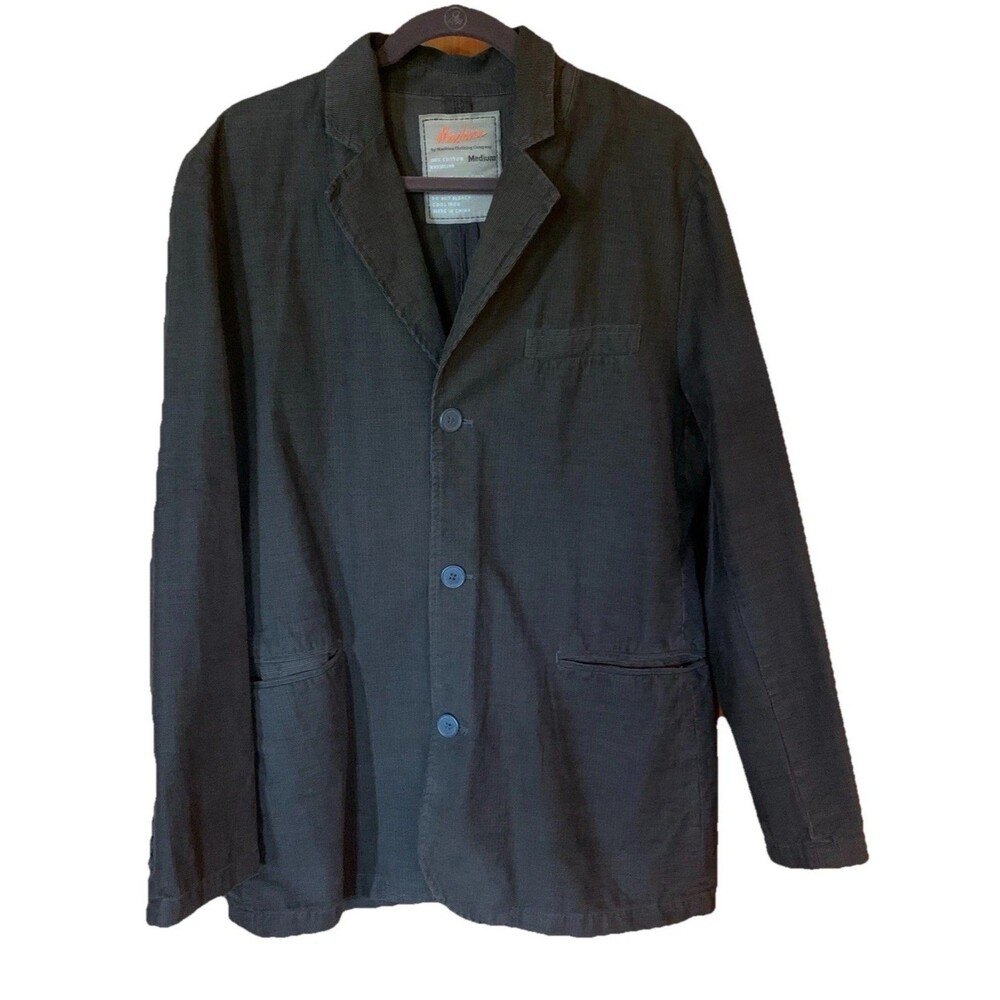 Vintage Y2K Micro Corduroy Men’s Jacket Blazer Brown Three Button Size Medium